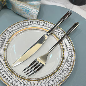 DF BC Fashion Nuevo Juego de Cubiertos de Acero Inoxidable con Mango Martillado Especial: Cuchillo de Mesa, Cuchillo para Carne, Tenedores de Mesa, Tenedores para Postre, Personalizado - Product Image 2