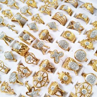 Lot de 100 bagues empilables pour femmes, en cristal et strass, pour démonter sur les doigts, accessoires de bijoux