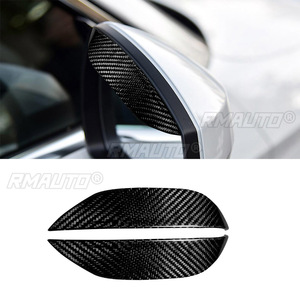 Protector de Espejo Retrovisor para Auto, Cubierta de Fibra de Carbono Real, Visera Solar, Protector Contra Lluvia, Universal - Product Image 1