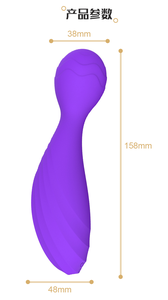 Kadınlar için USB Şarjlı Masaj Vibratörü Seks Oyuncağı Kullanışlı Silikon Titreşimli Oyuncak - Product Image 2