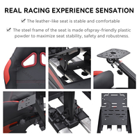 GY046-3 Simulateur de jeu Playseat personnalisé diversifié, simulateur de conduite, cockpit de course pour PC, logitech G25, G27, G29, G920, Wii, Xbox 360