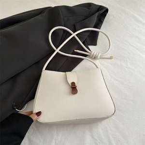 Simple Design Shoulder <b>Crossbody</b> <b>Bag</b> with Metal Clasp for Women - Product Image 3