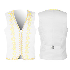 Gilet <span class=keywords><strong>Baroque</strong></span> élégant avec broderie dorée pour <span class=keywords><strong>homme</strong></span>, veste de Cosplay médiéval, gilet de Prince victorien, tenue de scène, de bal, de drame et d'opéra - Product Image 4
