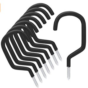Paquete de 6 ganchos para almacenamiento de <span class=keywords><strong>bicicletas</strong></span>, ganchos de tornillo grandes de alta resistencia para pared de <span class=keywords><strong>garaje</strong></span> y techo, colgador de herramientas de utilidad para almacenamiento de <span class=keywords><strong>bicicletas</strong></span> - Product Image 6
