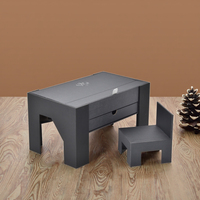 Boîte de rangement de mini coiffeuse de décoration de miroir recyclable réutilisable de créativité personnalisée