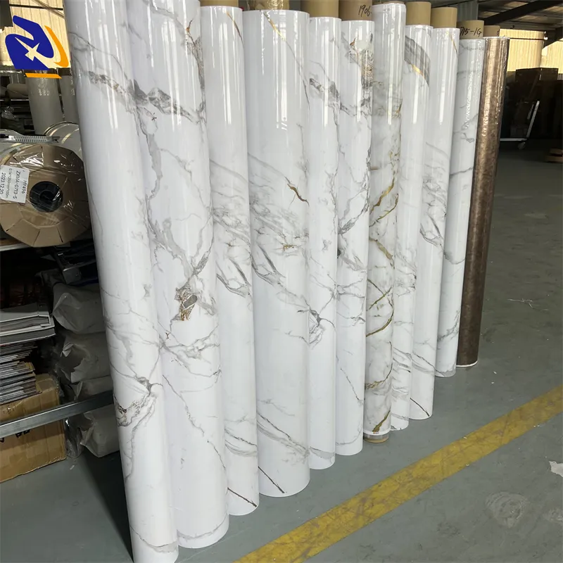 2024 New Hot Stamping Foil for UV Marble Sheet PVC Wall Panels Marble Film Hot Stamping Foil for UV Marble Sheet