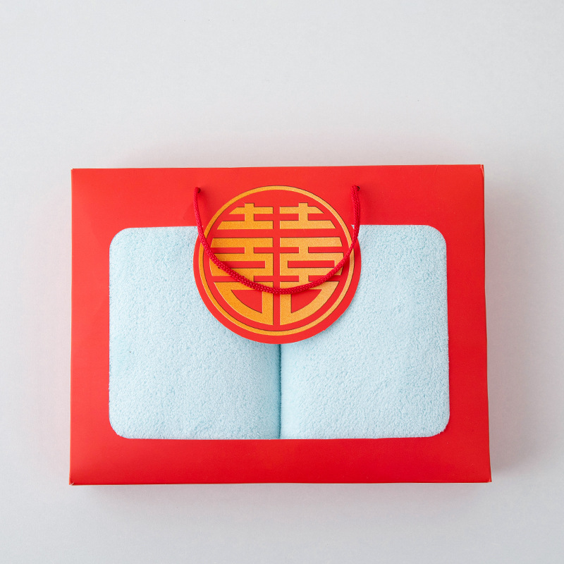 Coffret cadeau double rouge