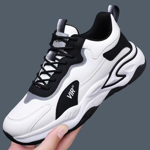 Zapatillas deportivas para correr con suela suave para absorción de impactos, tela ligera y transpirable, diseño con cordones, aptas para uso masculino. - Product Image 1