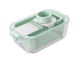 Râpe multifonctionnelle en acier inoxydable pour dropshipping Shopify avec protège-main et panier de drainage pour pommes de terre, carottes, concombres - Product Image 1