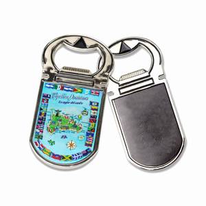 Custom Print Souvenir Magnetic Bottle Abridor Magnetico De Botellas <b>Fridge</b> Magnet With Opener Logo - Product Image 2