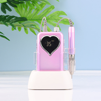 Utilisation incroyable! Machine à ongles portable haute puissance 85W avec moteur sans balais 35K tr/min, polisseuse à ongles, outil de beauté pour usage en salon