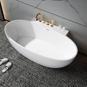 Drain en résine de pierre artificielle écologique pour usage intérieur dans les hôtels, villas, salles de bain, baignoires autoportantes et chambres. - Product Image 2