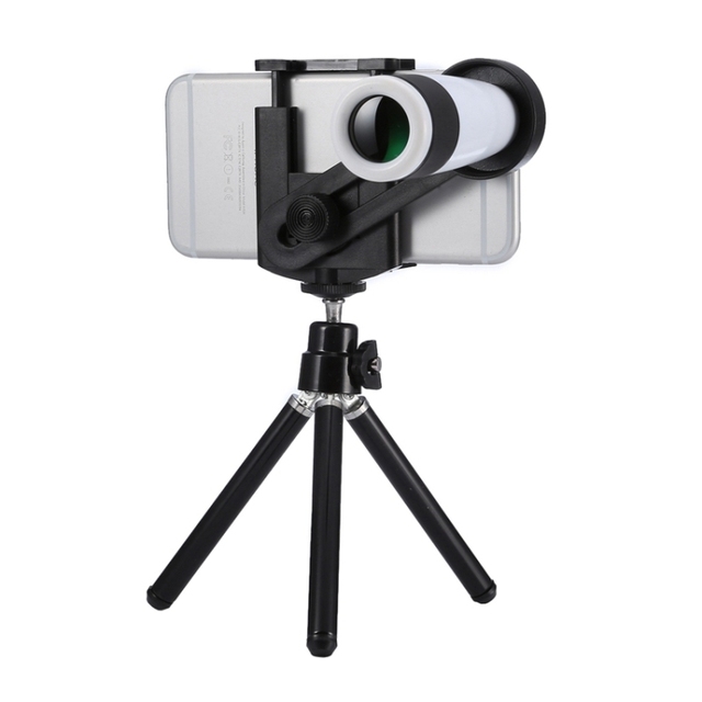 Wholesale Price Universal 12x Zoom Optical Telescope Telephoto Camera Lens Kit, Suitable for Width As 5.5cm-8.5cm Mobile Phone