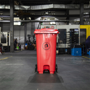 Prezzo a buon mercato grande litro carrello carrello con pedale e <span class=keywords><strong>120</strong></span> <span class=keywords><strong>litri</strong></span> di alta qualità 2 ruote di plastica <span class=keywords><strong>bidone</strong></span> della spazzatura - Product Image 4