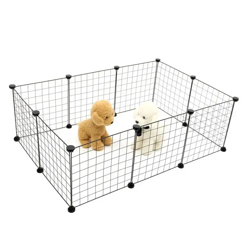 Wholesale Small Animal Cage Metal Wire Indoor DIY Pets Animal Enclosure Panels Portable Pets Dog Fence Indoor