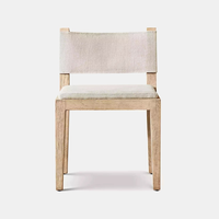 Ensemble de table à manger rectangulaire extensible en bois noir sur mesure avec chaises latérales pour projet de restauration commerciale