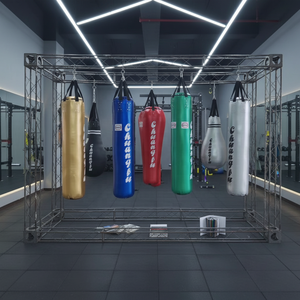 <span class=keywords><strong>Sac</strong></span> <span class=keywords><strong>de</strong></span> <span class=keywords><strong>frappe</strong></span> <span class=keywords><strong>de</strong></span> boxe MMA robuste avec matériaux en cuir et PU, couleur et logo personnalisés, tailles <span class=keywords><strong>de</strong></span> 1 m à 2,0 m pour l'entraînement aux arts martiaux - Product Image 5