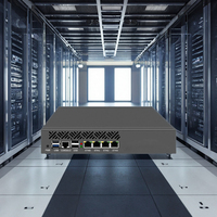 Partaker Router terpasang rak 9.5 inci N150 N305 4 LAN 2.5G 4 SFP + 10G MINI PC OPNsense Firewall VPN Server manajemen Internet
