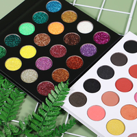 Palette de fards à paupières OEM personnalisée 2025 vide, 20 couleurs, vente en gros d'usine, personnalisation