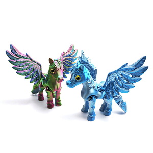 Juguetes de Caballo Impresos en 3D, Animales Realistas Impresos en 3D para Niños, Figuras Articuladas y Flexibles, Juguetes Antiestrés para Regalos de Fiesta de Pascua - Product Image 2