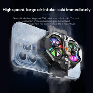 Ventilador <span class=keywords><strong>de</strong></span> refrigeración LED RGB <span class=keywords><strong>de</strong></span> alta potencia DL21, Enfriador <span class=keywords><strong>de</strong></span> teléfono móvil <span class=keywords><strong>de</strong></span> doble pantalla con Clip trasero <span class=keywords><strong>para</strong></span> teléfonos móviles y controladores <span class=keywords><strong>de</strong></span> juegos - Product Image 4