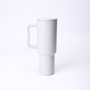 <b>40oz</b> Travel Car H4.0 <b>Handle</b> <b>Tumbler</b> Stainless Vacuum Mug Lid Straw Non-Slip ODM Custom Design - Product Image 6