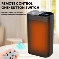 Cheminée électrique portable à faible consommation d'énergie, fonctionnement silencieux, chauffage d'hiver, mini-ventilateur de chauffage PTC pour la pièce