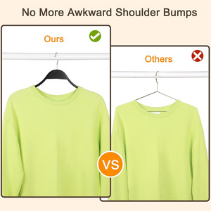 Lindon mỏng màu đen phù hợp với gỗ móc cho áo len áo khoác váy - Product Image 5