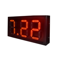 Jhering Offre Spéciale RF télécommande LCD contrôle 8 pouces 3 chiffres alliages d'aluminium LED gaz station-service prix écran signe