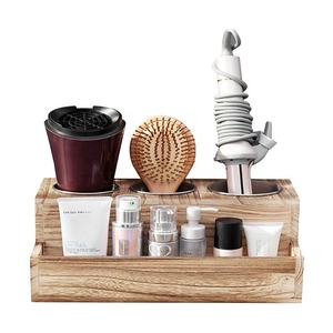 나무 헤어 드라이어 홀더-헤어 도구 및 스타일링 용품 정리 및 화장대 및 욕실 보관-천연 우아한 <span class=keywords><strong>Desi</strong></span> - Product Image 4