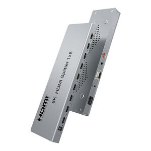 ตัวแยกสัญญาณ8K 2.1 <span class=keywords><strong>HDMI</strong></span> 8พอร์ต8Way 8K <span class=keywords><strong>120Hz</strong></span> 7860x4320 3D ตัวแยกวิดีโอ EDID 1x8 udid - Product Image 1