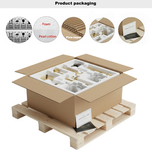 XZ luxe industriel cuir tissu chaîne lustre luminaire décoration maison <span class=keywords><strong>Riley</strong></span> moyen anneau cuisine ceinture en laiton pendentif lumière - Product Image 6