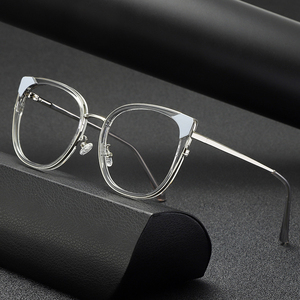 2025 Summer Fashion Cat Eye <strong>Glasses</strong> Wholesale TR + Alloy Women <strong>Glasses</strong> <strong>Manufacture</strong> - Product Image 1