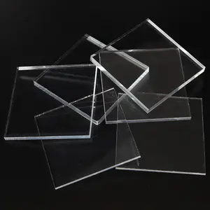Mesa de exhibición de acrílico de color transparente geometría accesorios de fotos personalizados caja de acrílico de color