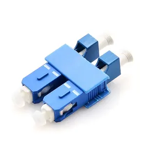 LC/UPC nữ để SC/UPC nam lai Duplex os2 nhựa sợi quang Adapter/Coupler mà không có mặt bích