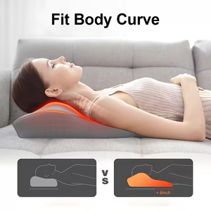 Wholesale Lower Neck and <b>Back</b> Pain Relief Massage <b>Cushion</b> Shiatsu Shoulder and <b>Back</b> Massager Pillow - Product Image 4