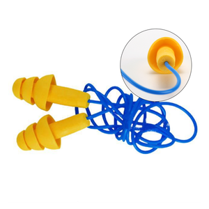 Protección auditiva Reutilizable Reducción de ruido Seguridad Tapones para los oídos moldeados suaves - Product Image 2