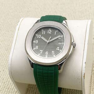 Montre mécanique automatique unisexe personnalisable, mouvement NH35, cadran en cristal saphir, boîtier en acier inoxydable, bracelet en cuir véritable - Product Image 1