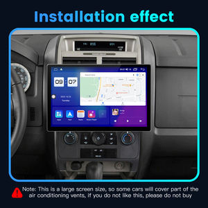 Yeni 13 inç evrensel 2Din oto Ips ekran navigasyon GPS multimedya Android 12 araba Video oynatıcı radyo Stereo ses sistemi - Product Image 3