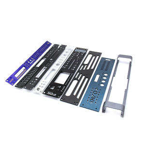 Tùy chỉnh CNC gia công âm thanh khuếch đại bảng điều khiển phía trước tấm nhôm phun cát - Product Image 5