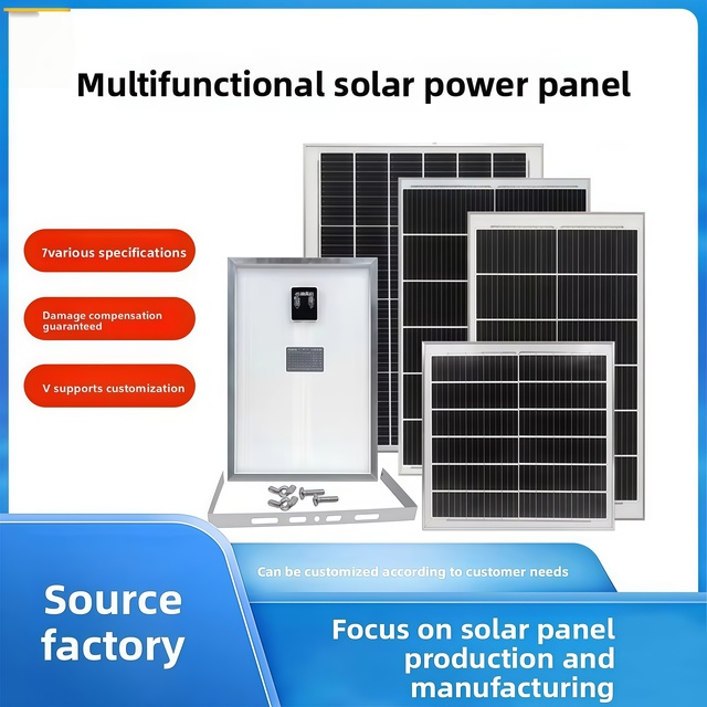 6V Monocrystalline Solar Panel for Outdoor Lights, High Efficiency PV Module, Waterproof Design, Ideal for Stree Lighting System