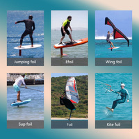 Feuille de surf pour sports nautiques OEM d'usine série GY ensemble de feuilles de lame universelles feuille d'aile en aluminium carbone 2100 m² hydroptère de démarrage de quai