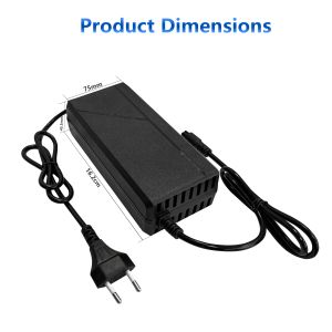 <span class=keywords><strong>Chargeur</strong></span> <span class=keywords><strong>de</strong></span> <span class=keywords><strong>batterie</strong></span> pour vélo électrique 48V, adaptateur d'alimentation pour <span class=keywords><strong>batterie</strong></span> Li-ion 54.6V 2A pour vélo électrique et trottinette avec pack d'éclairage LED rouge et <span class=keywords><strong>vert</strong></span> - Product Image 2