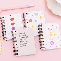 Carnet à spirale A7 portable Aya Little Flower pour étudiant, mini carnet à feuilles mobiles, carnet de poche