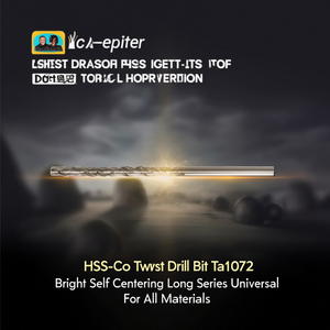 Hss-Co Twist <b>Drill</b> <b>Bit</b> Ta1072 Bright Self Centering <b>Long</b> Series Universal For All Materials - Product Image 3