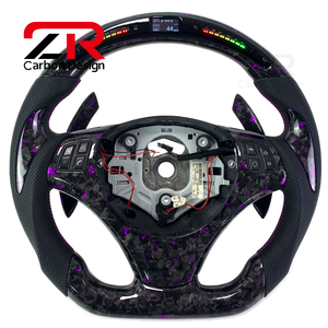 Paletas de Cambio LED RPM de Fibra de Carbono Forjada para Volante <span class=keywords><strong>BMW</strong></span> E90 E91 <span class=keywords><strong>E92</strong></span> X3 M3 318i 320i 330i 335i <span class=keywords><strong>330d</strong></span> 335i Coupé 318i - Product Image 1