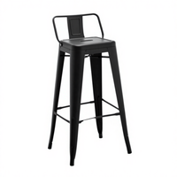 Chaises de salle à manger modernes et traditionnelles en métal de haute qualité à pieds hauts pour la maison, le bar, l'appartement, l'hôtel et l'extérieur