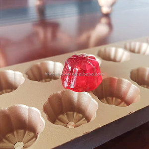 Nhỏ Sô Cô La Kẹo Máy Làm Mềm Jelly Bean Gummy Gấu Cứng Kẹo Nhà Sản Xuất Điền Máy <span class=keywords><strong>Lollipop</strong></span> Hình Thành Người Gửi Cót - Product Image 1