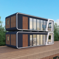 Casa de Vacaciones, Casa Móvil, Villa Prefabricada de Acero Ligero, Impermeable, Ecológica, de Construcción Rápida, Alquiler Vacacional, Casa de Huéspedes Panorámica
