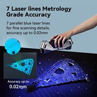 Scanner 3D portable Creality CR-Scan Raptor, laser bleu multi-lignes, NIR, précision de 0,02 mm, anti-vibration, impression, modèle de 8,27 livres